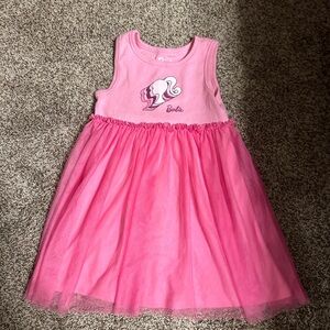 Toddler Girl Pink Barbie Tank Top Dress 5T